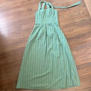 Ace & Jig Summer Dress size small green with white stripe